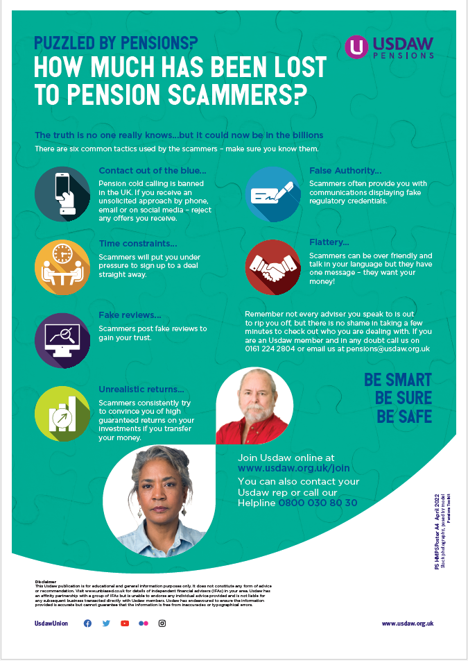 Pension scammers poster